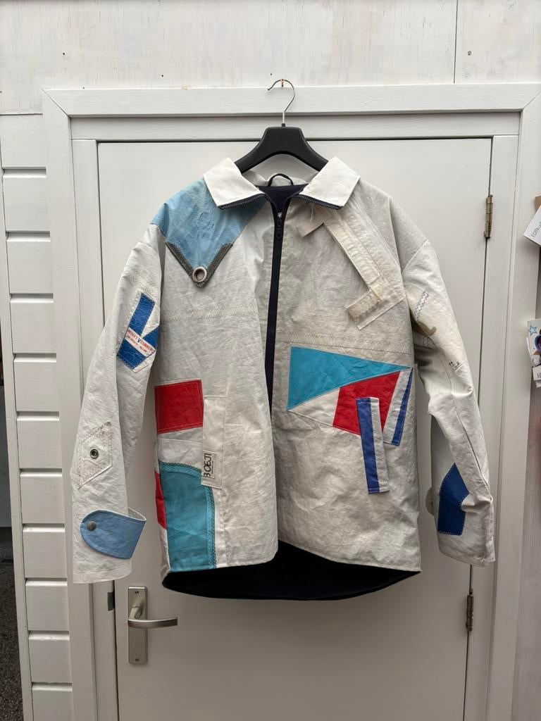 Boeji Zeiljas van oude zeilen, Watersport en Boten, Watersportkleding, Ophalen of Verzenden, Zeiljack