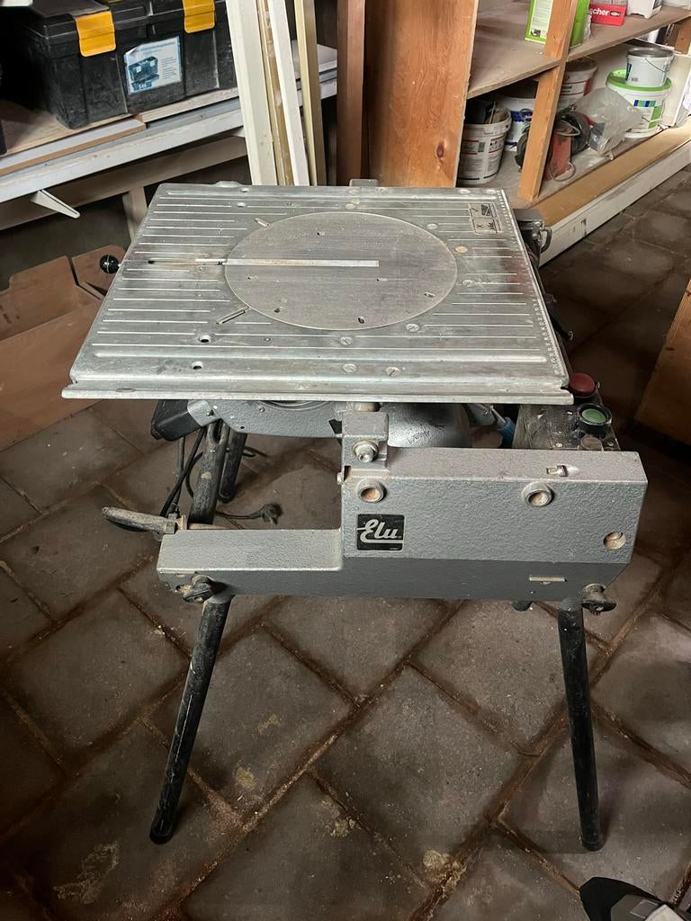 Tafelcirkelzaag Elu, Doe-het-zelf en Verbouw, Gereedschap | Zaagmachines, Gebruikt, Cirkelzaag, Ophalen of Verzenden, 30 tot 70 mm