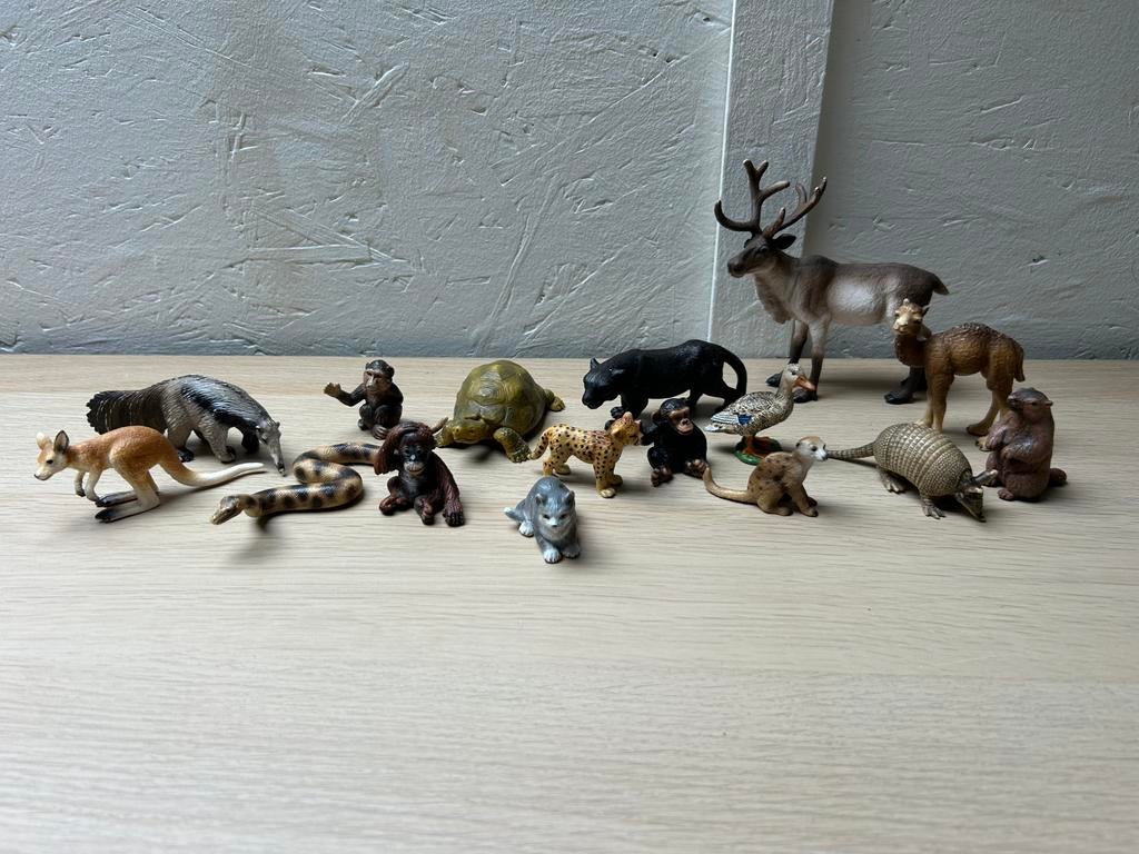 Verschillende schleich dieren, Ophalen of Verzenden, Zo goed als nieuw, Wild dier, Beeldje of Figuurtje