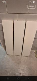 4 Ikea planken wit, 120 cm met beugels, Ophalen, Gebruikt