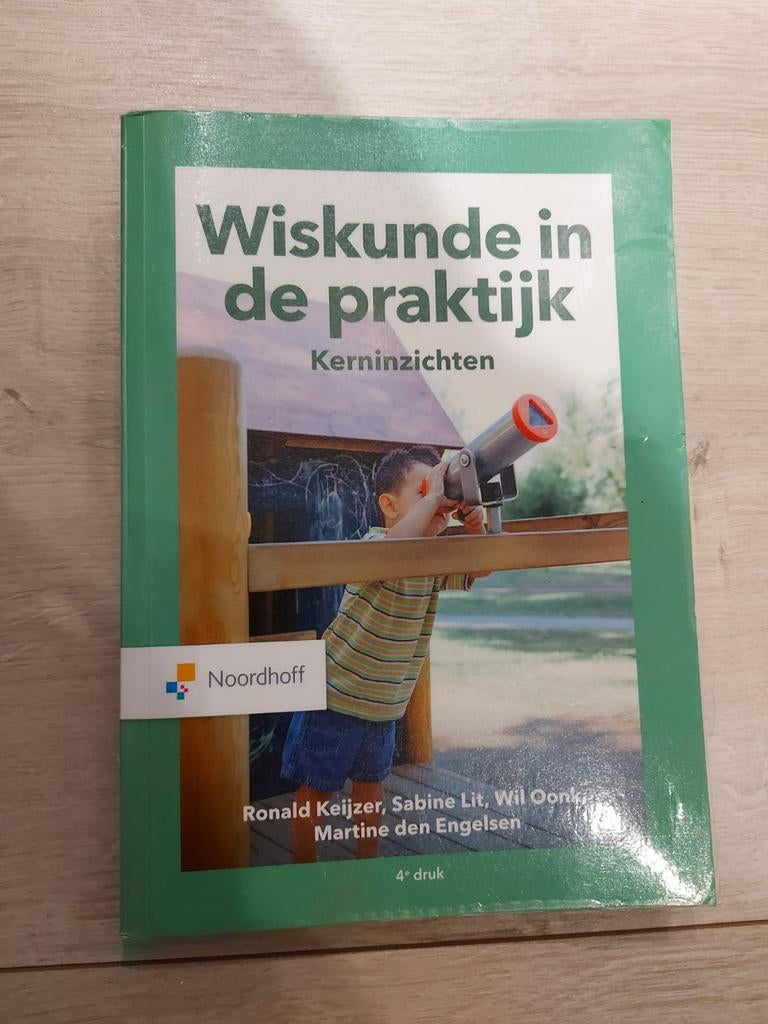 Studieboek Pabo: Wiskunde in de praktijk, Kerninzichten, R. Keijzer, S. Lit, et. al., Wiskunde A, Ophalen of Verzenden, Zo goed als nieuw