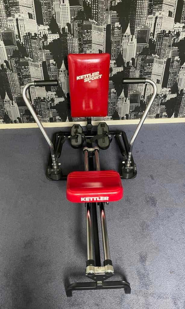 Kettler roeimachine & trainer, Sport en Fitness, Ophalen, Benen, Zo goed als nieuw, Metaal