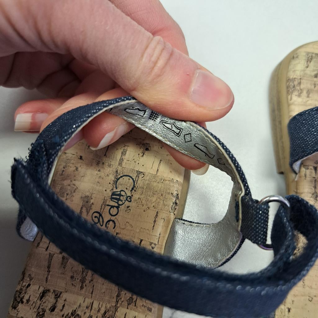 Cupcake Couture sandaaltjes slippers denim maat 28 nr 48255, Meisje, ., Ophalen of Verzenden, Zo goed als nieuw