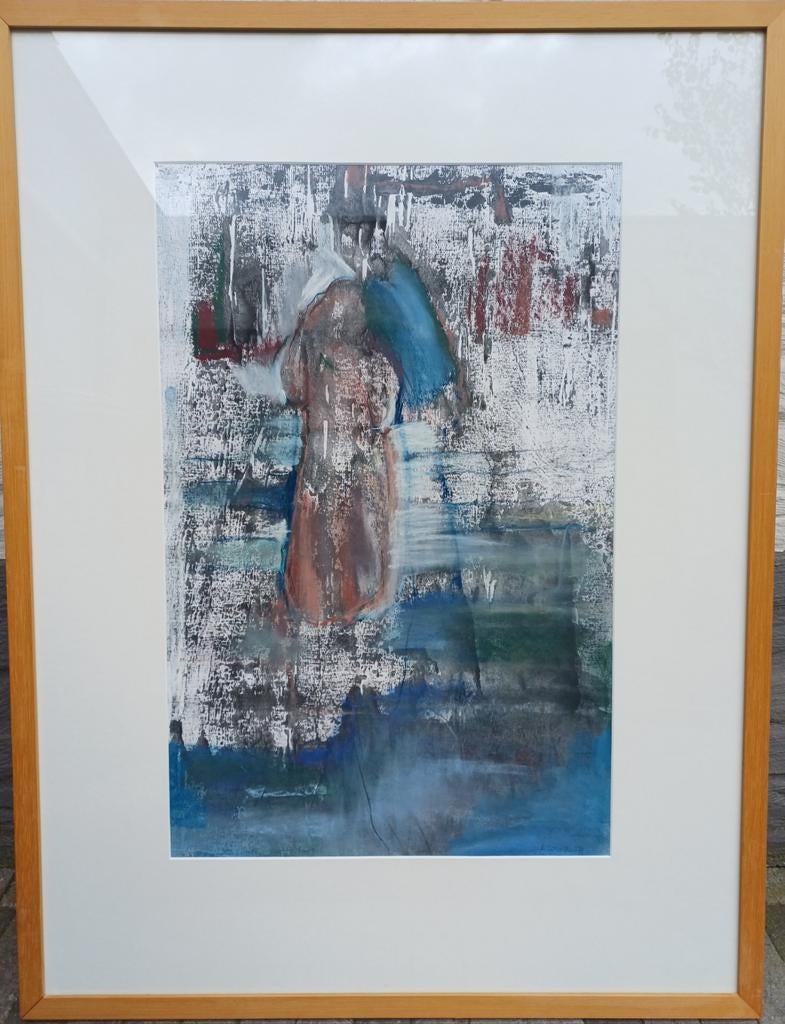 Abstract schilderij van Lieve Cornette, Ophalen