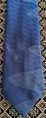 Den Haag Gemeente stropdas modern 2x blauw design Ooievaar, Ophalen of Verzenden, Nieuw, Blauw