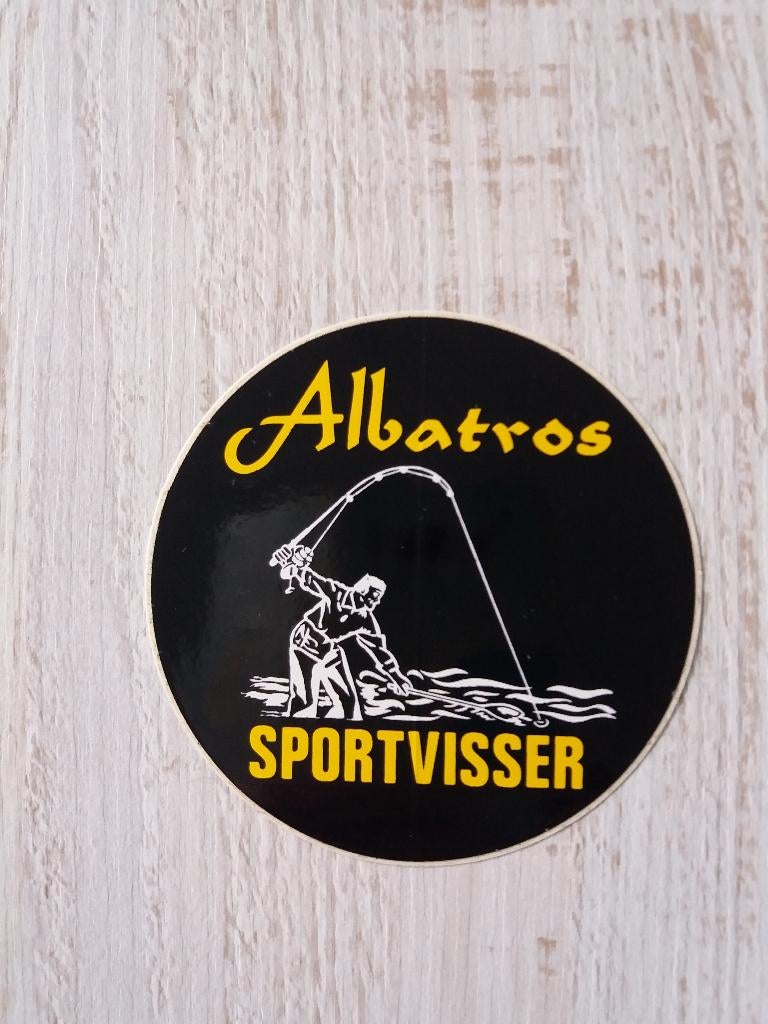 sticker Albatros SPORTVISSER, Verzamelen, Ophalen of Verzenden, Zo goed als nieuw, Merk