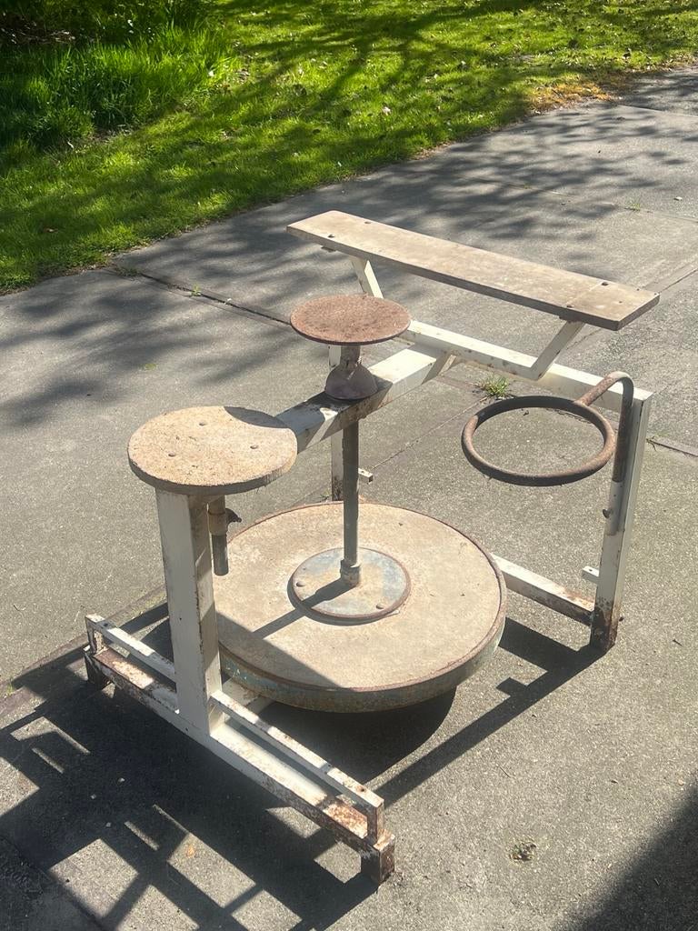 Voetaangedreven draaitafel, Hobby en Vrije tijd, Pottenbakken, Ophalen, Gebruikt