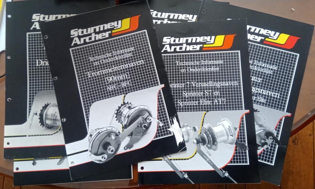 Sturmey Archer technische informatie, poster, Ophalen of Verzenden, Zo goed als nieuw