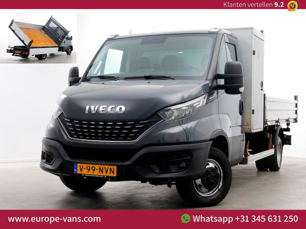 Iveco Daily 35C18 3.0 180pk HiMatic Automaat 3-Zijdige Kippe, Auto's, Automaat, Achterwielaandrijving, Gebruikt, Euro 6