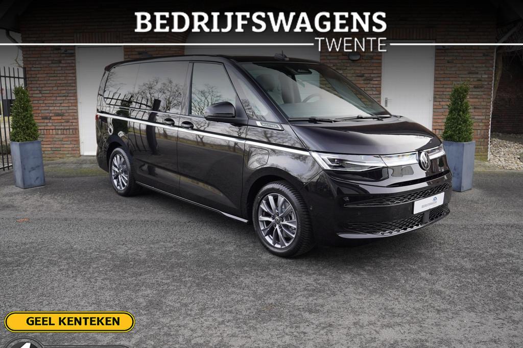 Volkswagen Multivan 1.5 e-hybrid Style L2 4-Motion Panoramad, Auto's, 4 cilinders, 82 pk, Zwart, 1600 kg