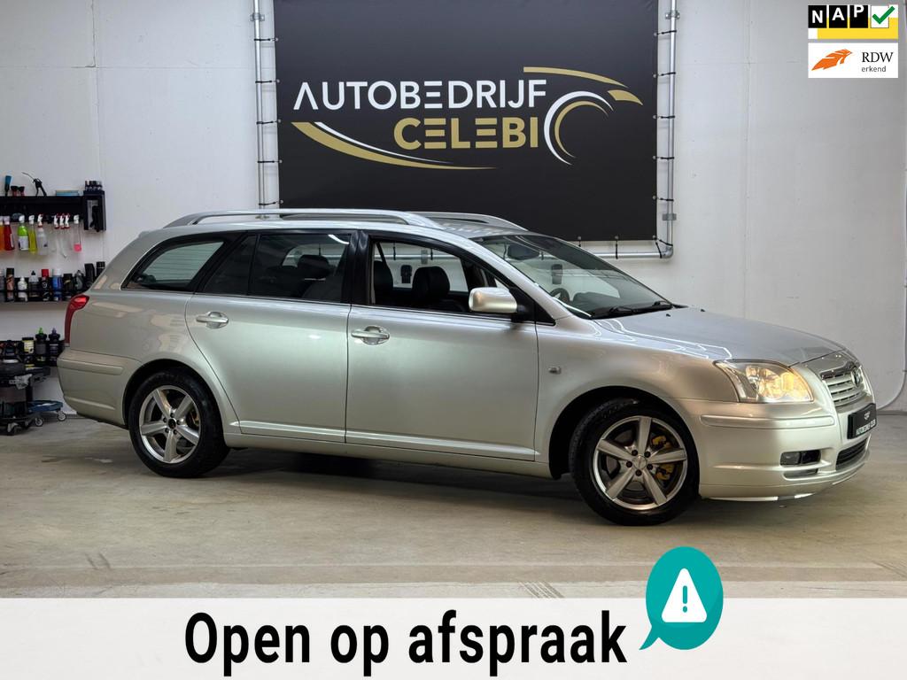 Toyota Avensis Wagon 2.0 VVTi Executive 2005 GRIJS AUT|LEDER, Auto's, Toyota, 1998 cc, Zwart, 4 cilinders, Euro 4