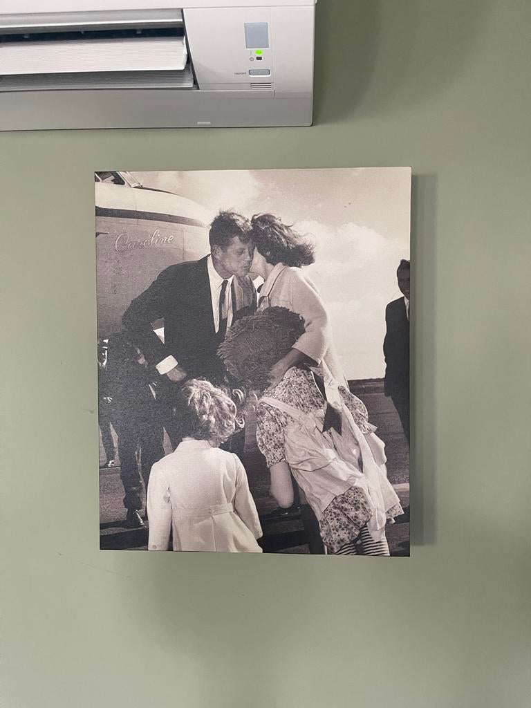 2 Mooie canvasdoeken met de Kennedy's, Ophalen of Verzenden, Zo goed als nieuw, Print, 50 tot 75 cm