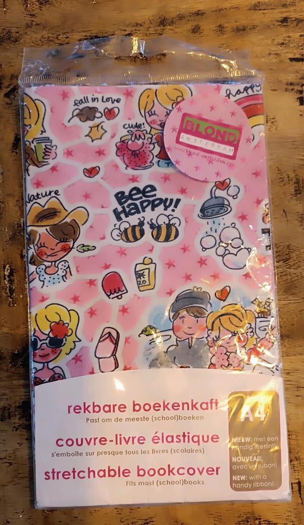 Blond Amsterdam Rekbare Boekenkaft – Bee Happy (A4), Ophalen of Verzenden, Nieuw