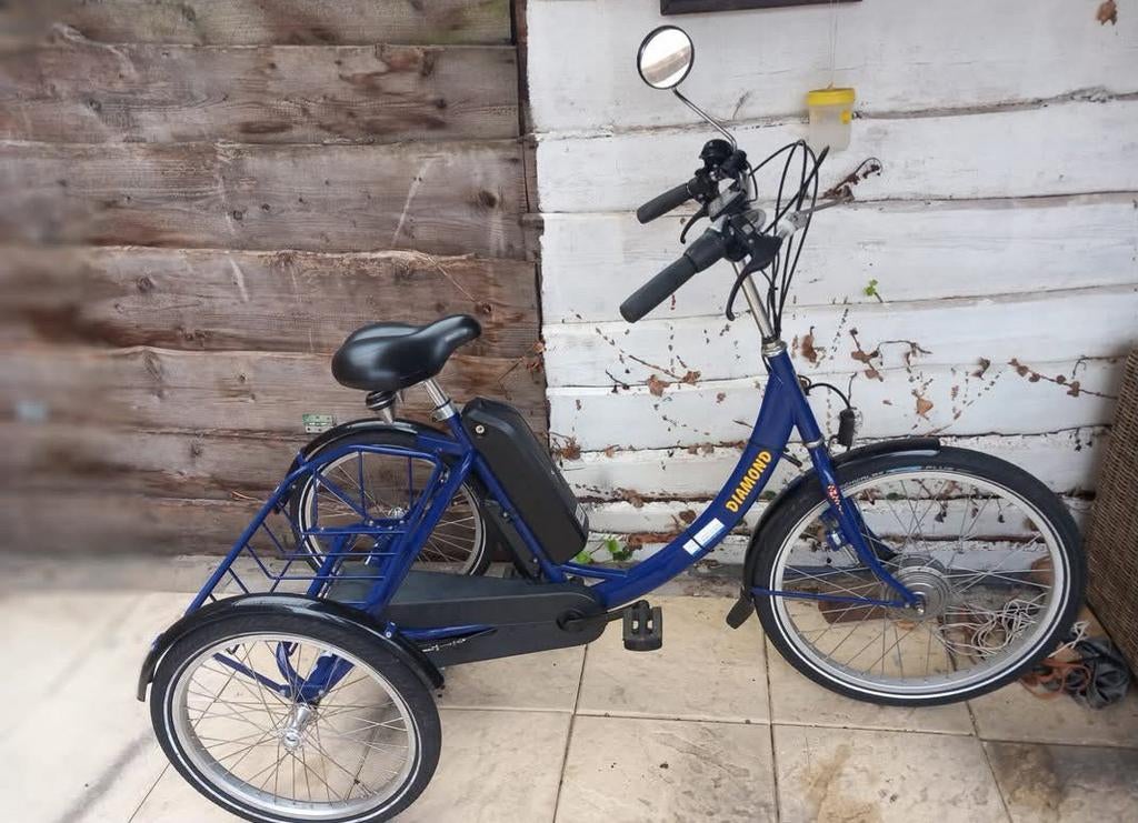 Diamond elektrische fiets, Fietsen en Brommers, Fietsen | Driewielfietsen, Ophalen, Zo goed als nieuw