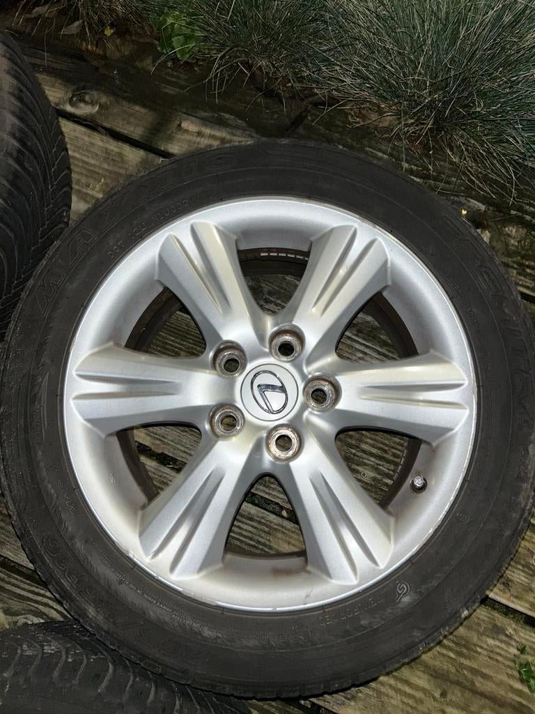 Lexus IS250 velgen set, Auto-onderdelen, Banden en Velgen, Banden en Velgen, Zomerbanden, 16 inch, 205 mm, Personenwagen, Gebruikt