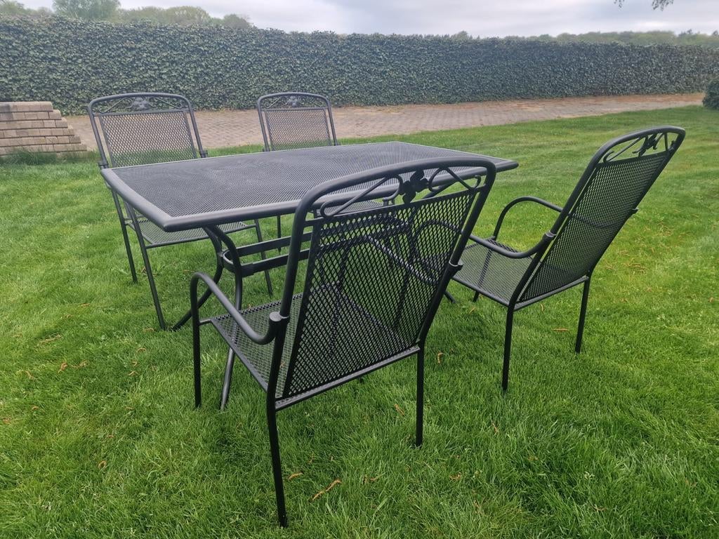 Mooi tuinstel, Tuin en Terras, Tuinsets en Loungesets, 4 zitplaatsen, Ophalen of Verzenden, Zo goed als nieuw, Tuinset
