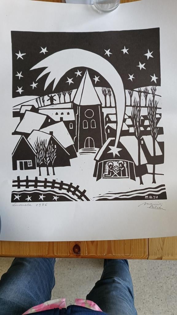 Linosnede  Maurits Blicke, Verzenden