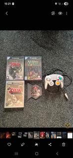 Nintendo GameCube met 3 Zelda games en controller, Avontuur en Actie, Gebruikt, 1 speler, Eén computer
