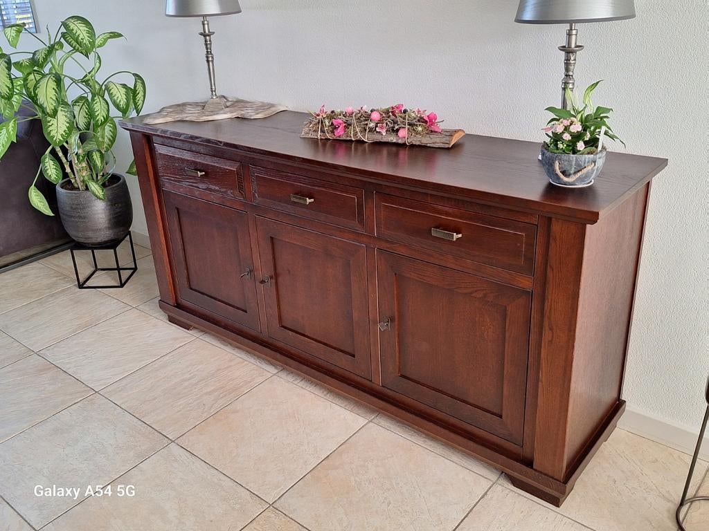 Complete woonkamer meubelset massief eiken, Huis en Inrichting, Complete inboedels, Ophalen