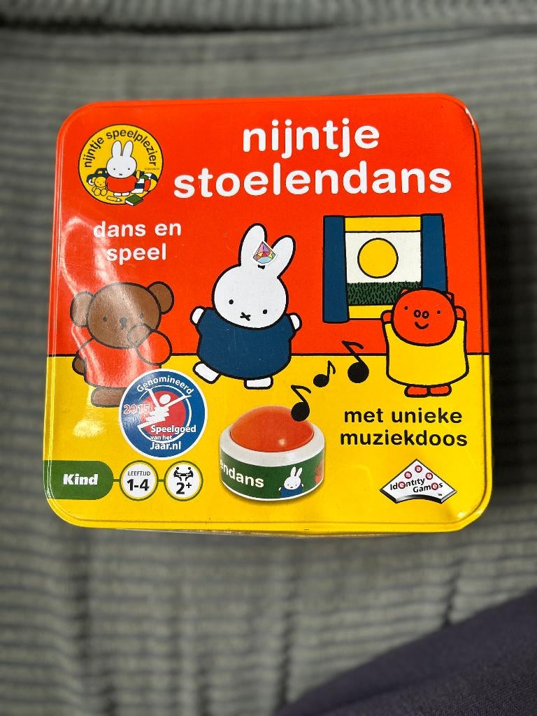 Nijntje stoelendans spel met muziekdoos, Kinderen en Baby's, Speelgoed | Educatief en Creatief, Ophalen of Verzenden, Gebruikt
