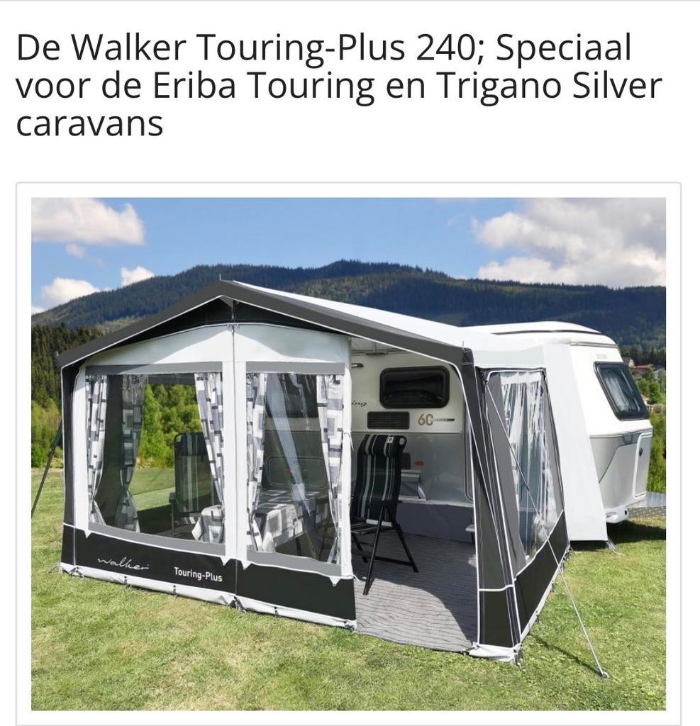 Walker Touring-Plus voortent Eriba 310, Ophalen, Zo goed als nieuw, Polyester, Walker Campingstyle