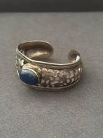 Blauwe steen armband zilver, Sieraden, Tassen en Uiterlijk, Armbanden, Ophalen of Verzenden, Zo goed als nieuw, Zilver