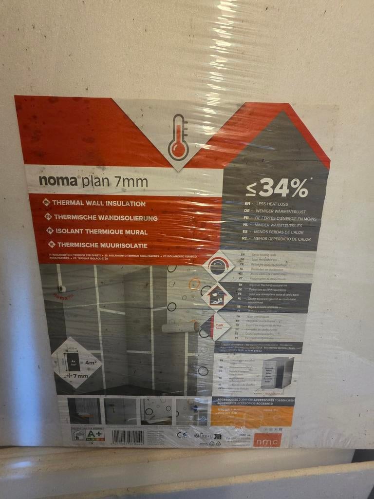 Nomaplan thermische wandisolatie platen, Overige materialen, Nieuw, 15 m² of meer, Muurisolatie