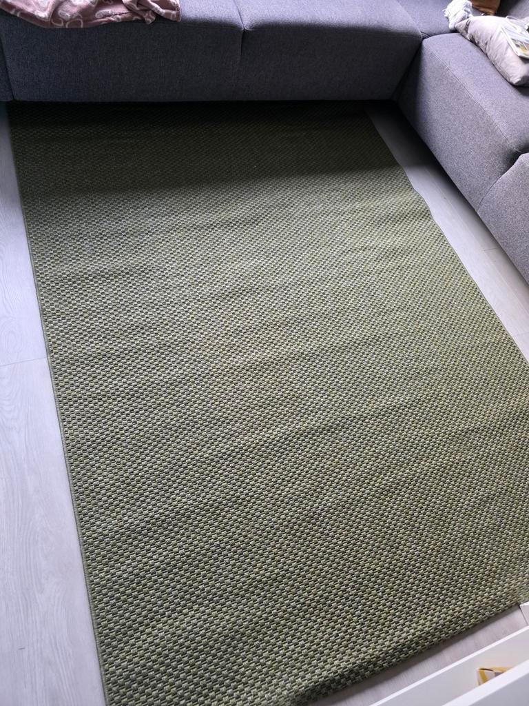 Nieuw groen vloerkleed tapijt, Ophalen, 150 tot 200 cm, Rechthoekig, Groen