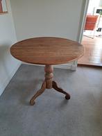 Houten bijzettafel / wijntafel, rond, klassieke stijl, Ophalen, Minder dan 55 cm, Gebruikt, Klassiek