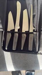 Global Messenset (4 stuks) + Originele Global Messentas, Ophalen of Verzenden, Gebruikt, Rvs of Chroom, Bestekset