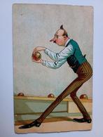 Fantasiekaart Bowling  Kegelen 1910, Verzamelen, Ophalen of Verzenden, Voor 1920, Gelopen, Sport en Spel