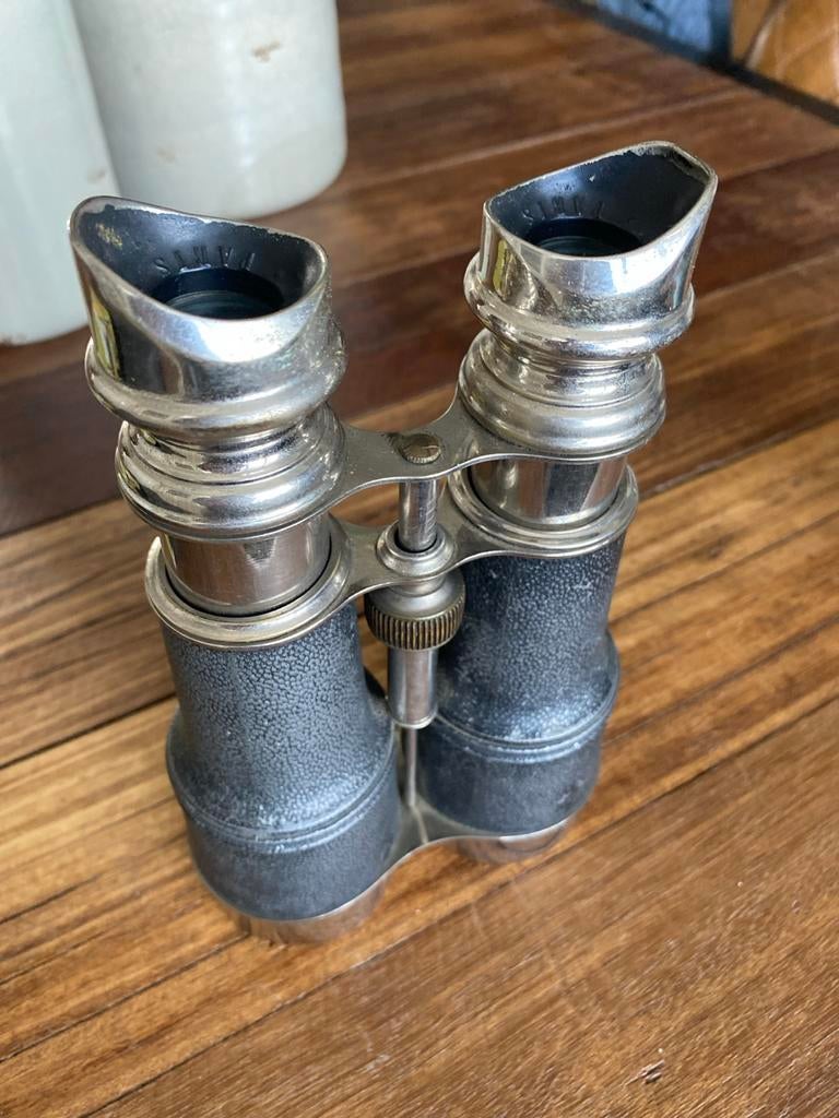 Vintage verrekijker met hoes, Ophalen of Verzenden, Gebruikt, Porro (met knik), Met hoes of tas