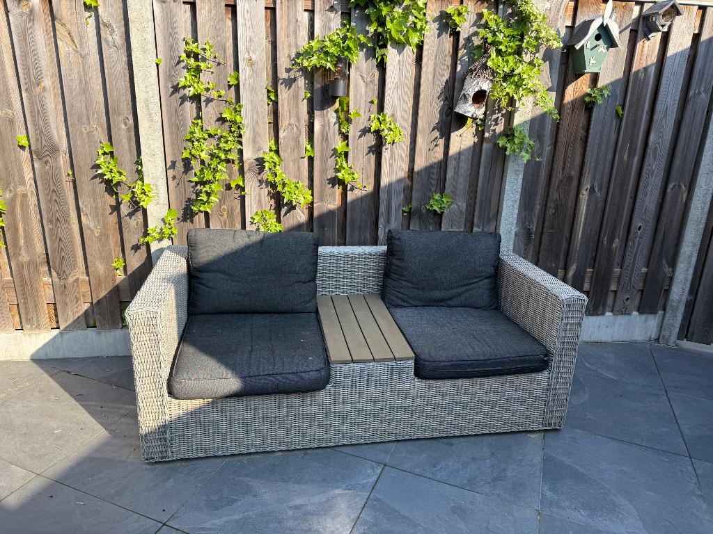 Loungeset, Kunststof, Gebruikt, Bijzettafel, Loungeset