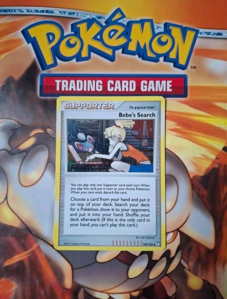 Bebe's search 109/123 Diamond&Pearl Mysterious treasures, Ophalen of Verzenden, Gebruikt, Losse kaart, Foil