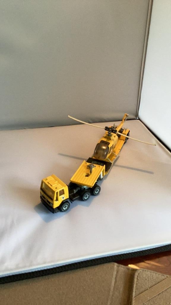 Siku dieplader heli transporter, Ophalen of Verzenden, Gebruikt, Bus of Vrachtwagen, SIKU