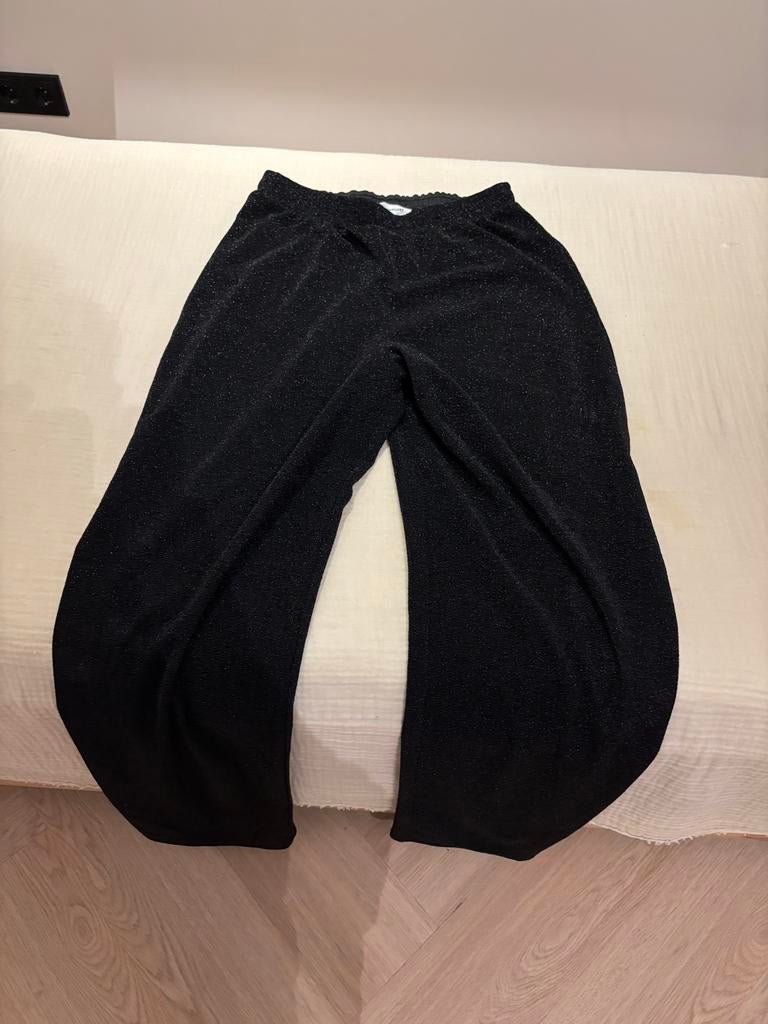MYJEWELLERY Zwarte Glitter Broek Maat M, Kleding | Dames, Broeken en Pantalons, Maat 38/40 (M), Zwart, Ophalen of Verzenden, Zo goed als nieuw