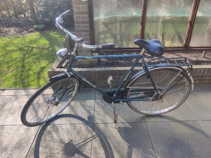 Gazelle Primeur herenfiets, groen, Fietsen en Brommers, Fietsen | Heren | Herenfietsen, Gebruikt, Gazelle, Versnellingen, Ophalen