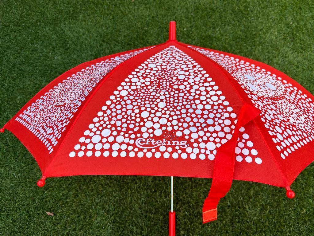 Paraplu Efteling rood/wit 2 stuks, Ophalen of Verzenden, Nieuw, Rood