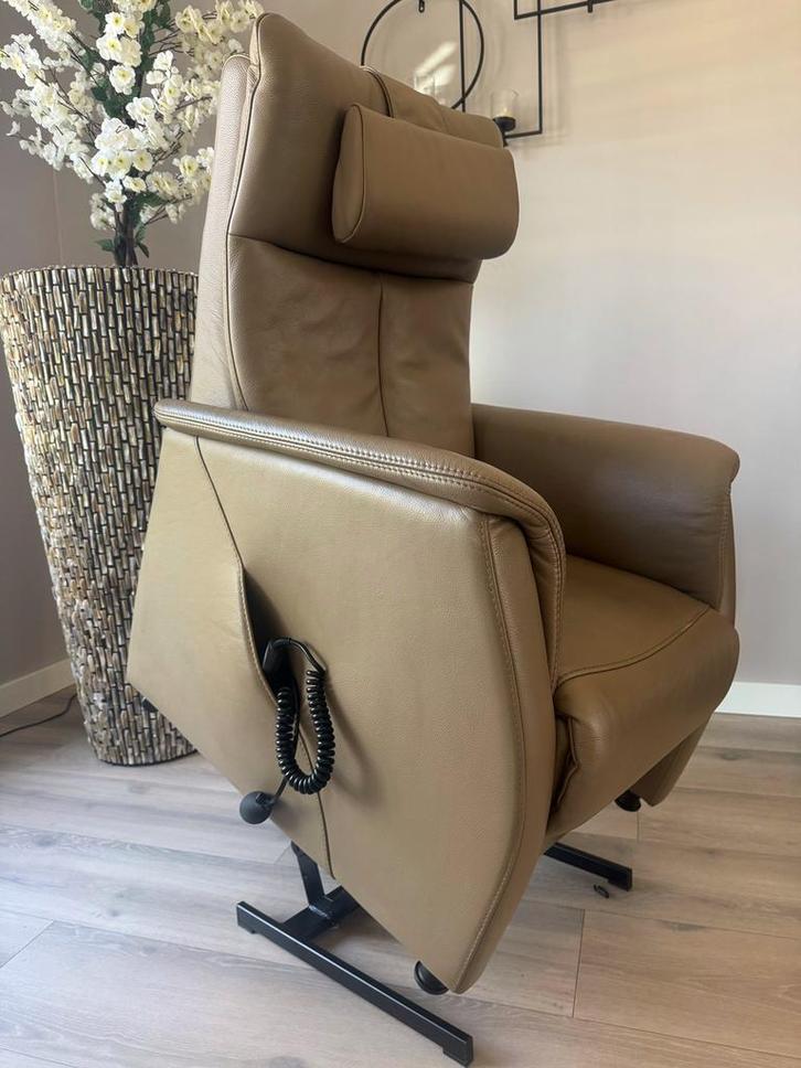 Prominent Sta Op stoel, Huis en Inrichting, Fauteuils, Zo goed als nieuw, Leer, 50 tot 75 cm, Minder dan 75 cm, Ophalen of Verzenden