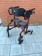Rollator en rolstoel in 1, inklapbaar met rugsteun, Diversen, Ophalen, Opvouwbaar, Zo goed als nieuw