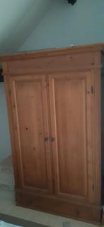 Massief grenen kledingkast met 2 deuren, Ophalen, 50 tot 100 cm, Zo goed als nieuw, Klassiek, Landelijk