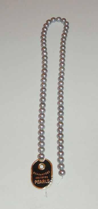 Parelstreng Grijs Parels Gecultiveerd, Sieraden, Tassen en Uiterlijk, Edelstenen, Ophalen of Verzenden, Nieuw