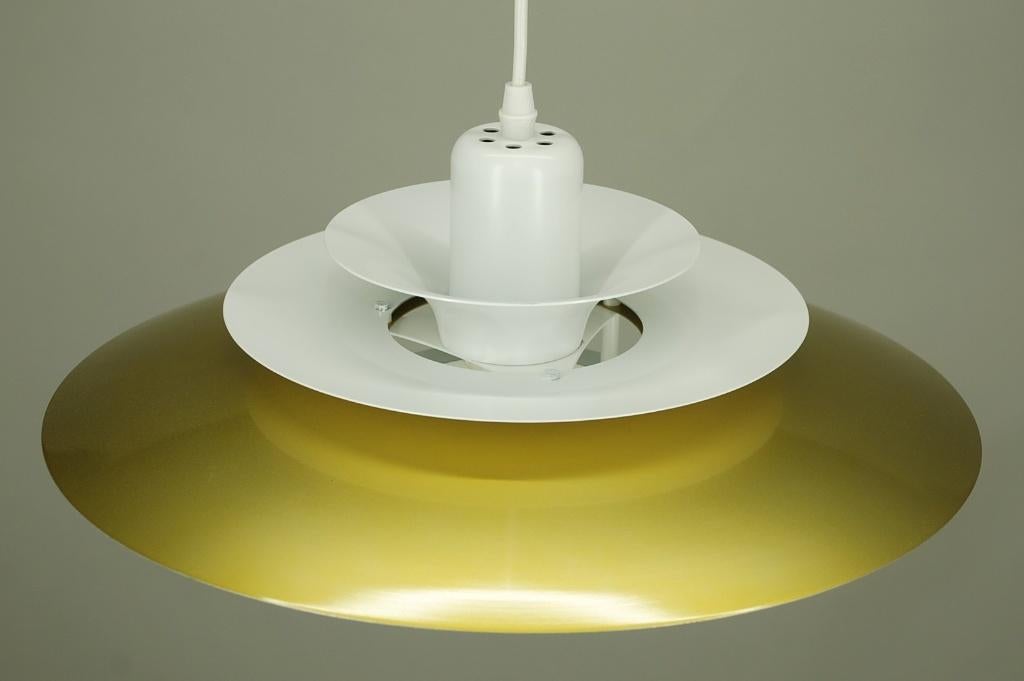 Vintage 1980's  Deense hanglamp 295 euro., Huis en Inrichting, Lampen | Hanglampen, Vintage MCM, Verzenden, Vintage MCM, Zo goed als nieuw