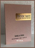 Maison Tahité Vanilla Park niche parfum sample proefje, Verzenden, Nieuw