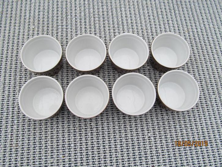 8 Resista pudding schaaltjes., Antiek en Kunst, Antiek | Keukenbenodigdheden, Ophalen of Verzenden