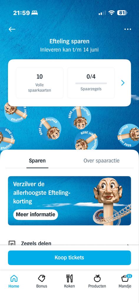 AH Efteling spaarzegels ruilen tegen Brabantia Albert Heijn, Verzamelen, Ophalen of Verzenden, Nieuw, Overige typen