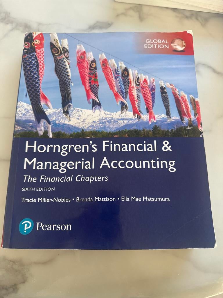 Horngren's Financial & Managerial Accounting (6e), Boeken, Ophalen of Verzenden, Gamma, Gelezen, HBO