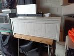 Vintage dressoir / kist, wit geverfd, met klep, Ophalen, Gebruikt, Vintage, Rustiek, 25 tot 50 cm