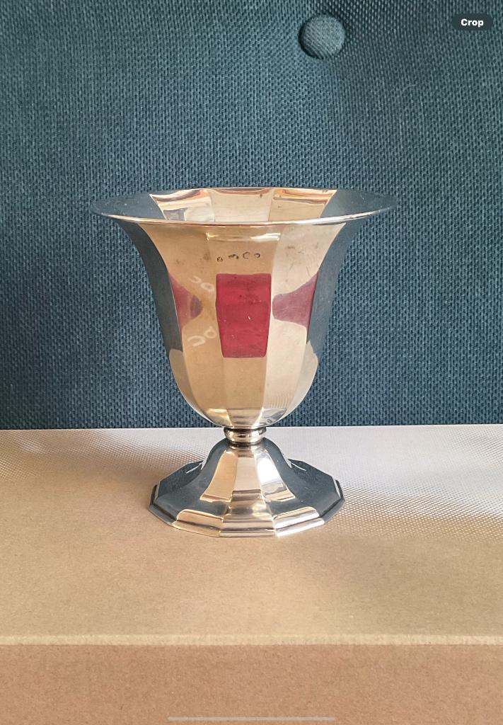 Een zilveren rozen bowl, Ophalen of Verzenden, Zilver