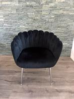 Tafel en 4 velvet schelp stoelen, Ophalen, Zo goed als nieuw, 4 tot 6 stoelen